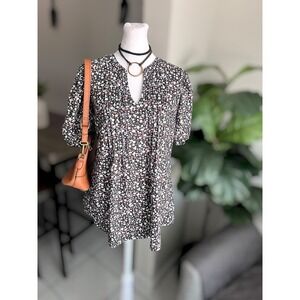 Micoson Floral V-Neck Blouse Size M